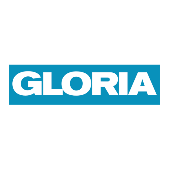 Gloria Pro 8 Gebruiksaanwijzing