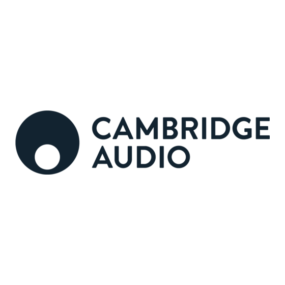 Cambridge Audio 80 Series Gebruikershandleiding