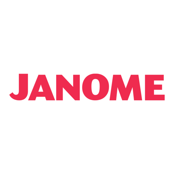 Janome 3160 qdc Handleiding