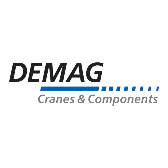 Demag DC-Pro 1 Gebruiksaanwijzing