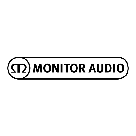 Monitor Audio SILVER Series Gebruikershandleiding