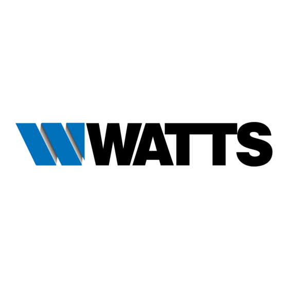 Watts BT-D03 HC FC Installatie- En Bedieningshandleiding