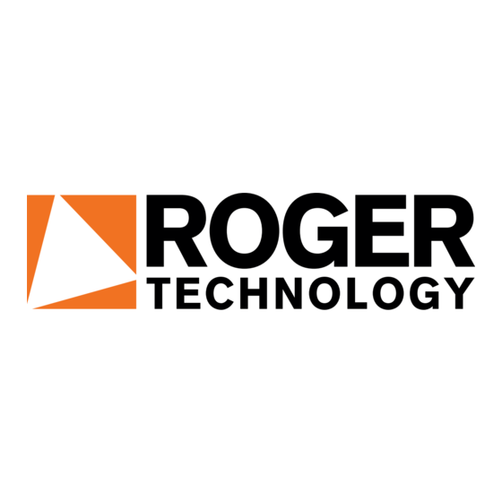 Roger Technology H70/104AC Aanwijzingen Voor Installatie En Aansluiten