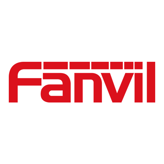 Fanvil X3G Verkorte Gebruiksaanwijzing