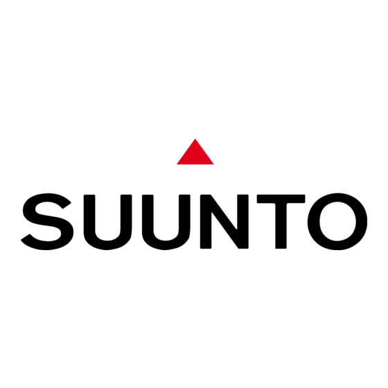 Suunto t1 Beknopte Handleiding