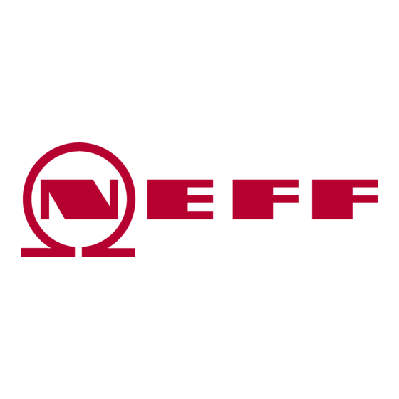 NEFF S153ITX05E Gebruikershandleiding