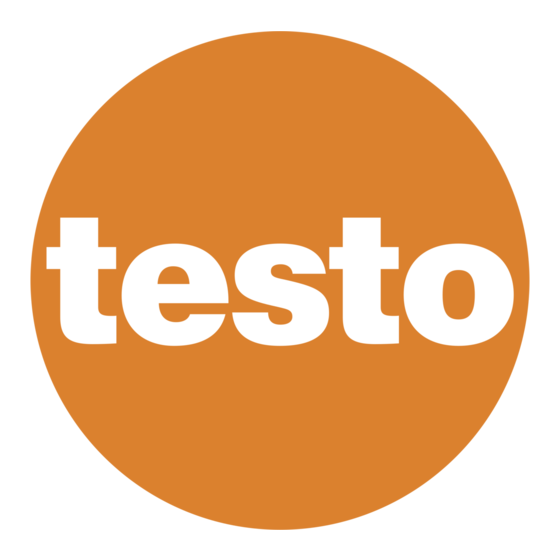 TESTO 872s Gebruiksaanwijzing