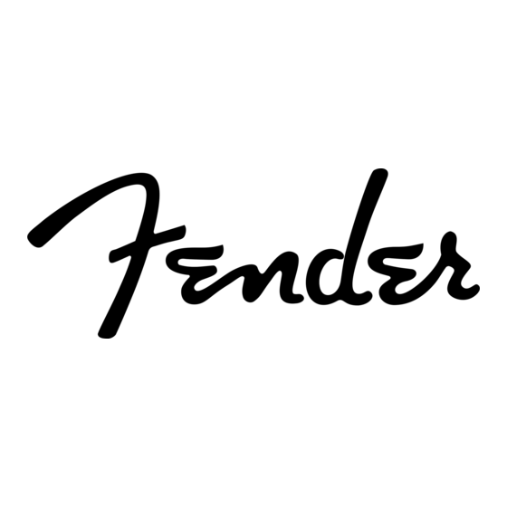 Fender TONE MASTER Princeton Reverb-Amp Gebruikershandleiding