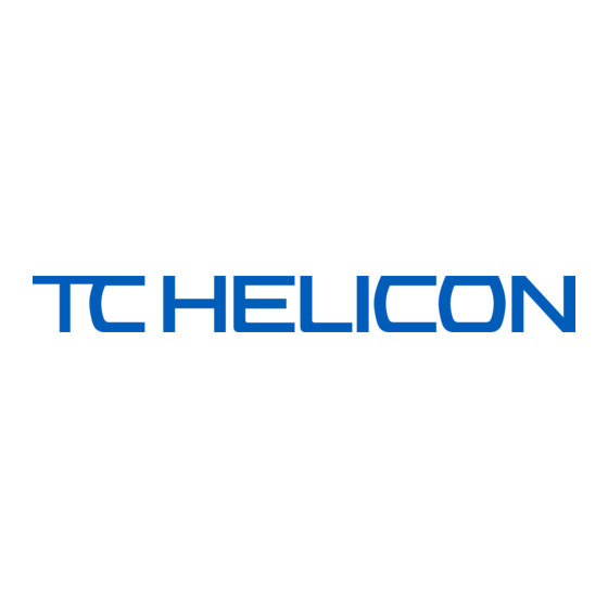 TC-Helicon MIC MECHANIC 2 Snelstartgids