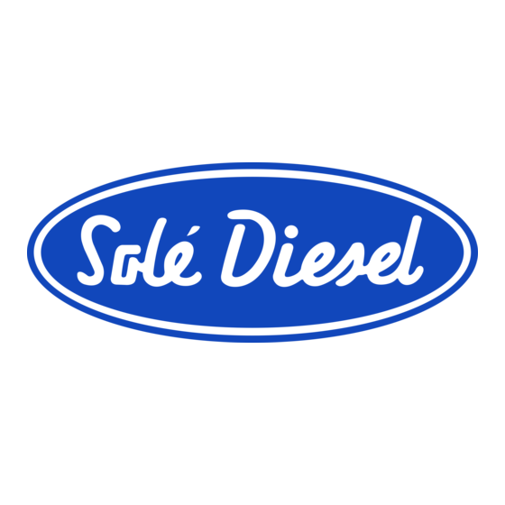 Sole Diesel 29 GS Bedieningshandleiding