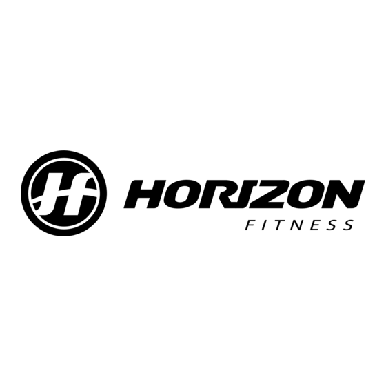 Horizon Fitness Elite T5000 Gebruiksaanwijzing