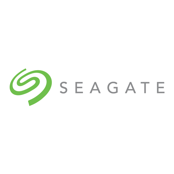 Seagate Front Loader Gebruiksaanwijzing