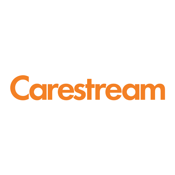 Carestream CS 8100 3D Series Gebruikershandleiding