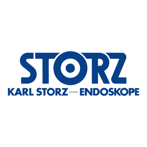 Storz XC1 Gebruiksaanwijzing