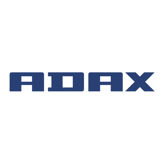 Adax ET ECO SX.1 Gebruiksaanwijzing