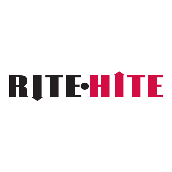 RITE-HITE Fan-Commander XL 3 Basis Eco Installatie- En Gebruikershandleiding