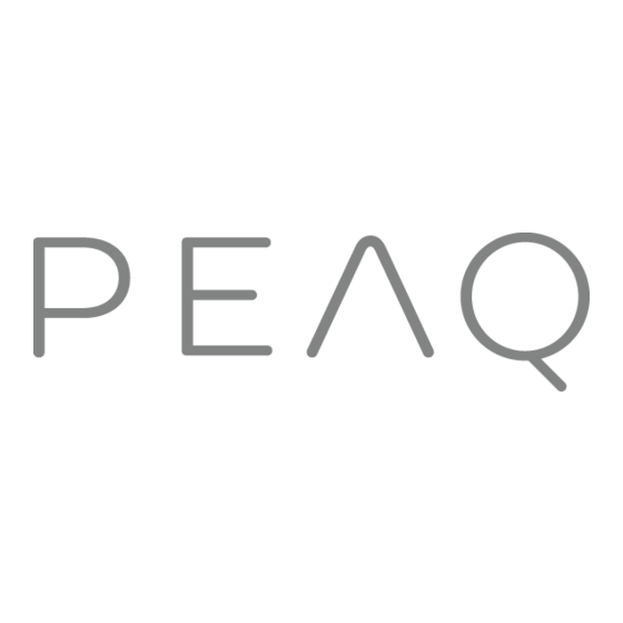 Peaq PDT Series Handleiding