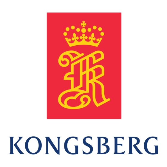 Kongsberg XN Gebruiksaanwijzing