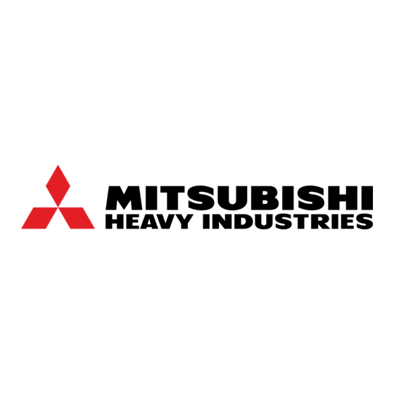 Mitsubishi Heavy Industries SRK63ZR-W Gebruikershandleiding