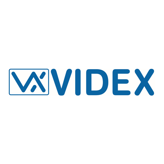 Videx 4000 Series Handleiding