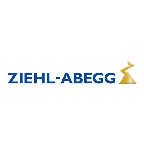 ZIEHL-ABEGG Fcontrol Basic F-DM2.5 16M Bedieningsinstructies