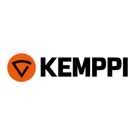 Kemppi A3 MIG Rail System 2500 Gebruiksaanwijzing