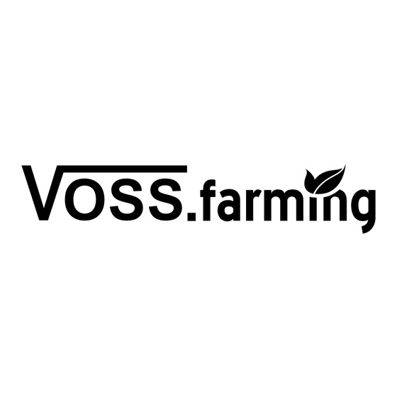 VOSS.farming VT 45 Bedienings- En Veiligheidsinstructies