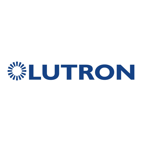 Lutron Grafik Eye LP Series Handleiding Voor Installatie, Bediening En Onderhoud