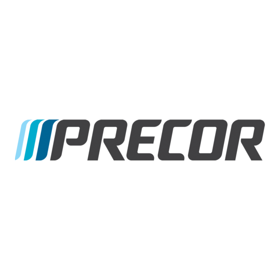 Precor P62 Snelstartgids