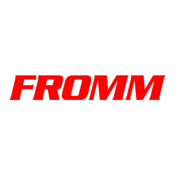 Fromm AP100 Gebruiksaanwijzing