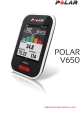 Polar V650 Gebruiksaanwijzing