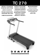 Domyos TC 270 Gebruikshandleiding