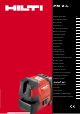 Hilti PM 2-L Gebruiksaanwijzing