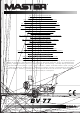 Master BV 77 Gebruiksaanwijzing En Onderhoudshandleiding