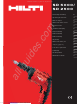 Hilti SD 2500 Gebruiksaanwijzing