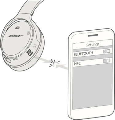 Verbinding maken met NFC op uw mobiele apparaat
