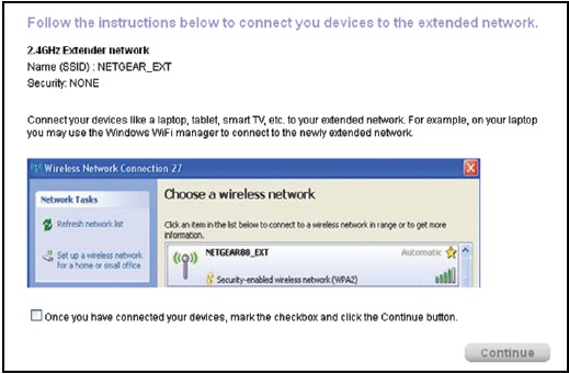 Verbinding maken met webbrowsersetup stap 3