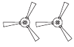 Zijborstels (x4)