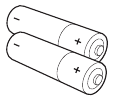 2 x AAA-batterijen voor afstandsbediening