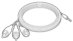 A/V-kabel (meegeleverd)