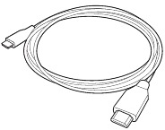 HDMI-kabel (apart verkrijgbaar)