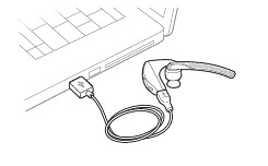 Laad uw headset op Stap 2