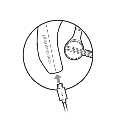 Laad uw headset op Stap 1