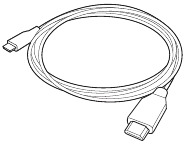 HDMI-kabel (afzonderlijk verkocht)
