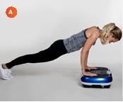 PLANK MET GESTREKTE ARMEN