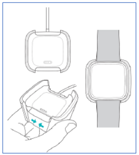 Versa opladen stap 1