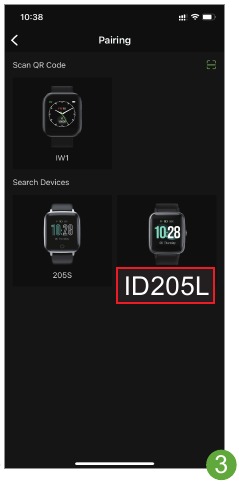 Het horloge koppelen met uw telefoon stap 4