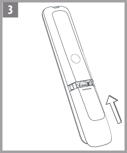 De batterijen plaatsen Stap 3