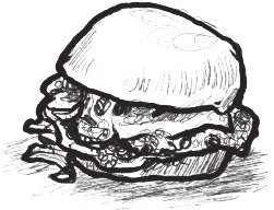 OKLAHOMA GEFRITUURDE UI BURGER