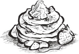 AARDBEIEN EN ROOM PANCAKES